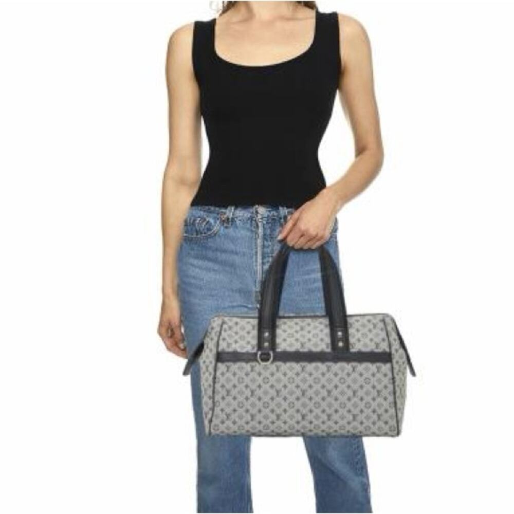 #AUTHENTIC LOUIS VUITTON Navy Mini Lin Josephine GM